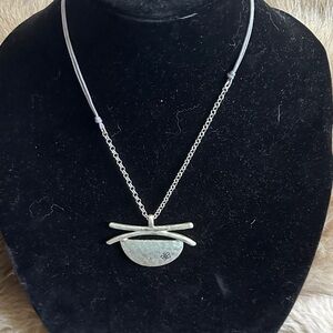 Chic Silver Pendant Necklace